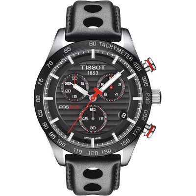 Tissot Мъжки часовник Tissot PRS 516 Chronograph 100.417. 16.051. 00, Черен / Сребрист (TIS100.417.16.051.00)
