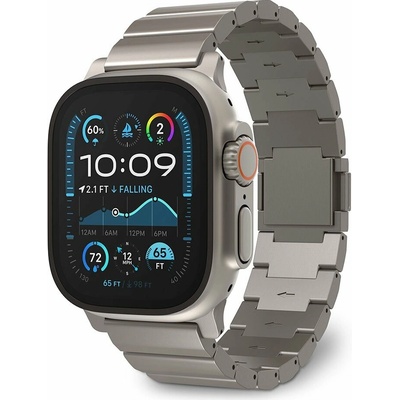 Decoded remienok Titanium Traction Strap pre Apple Watch 44-49mm - Natural Titanium D25AWS49TTS1TM