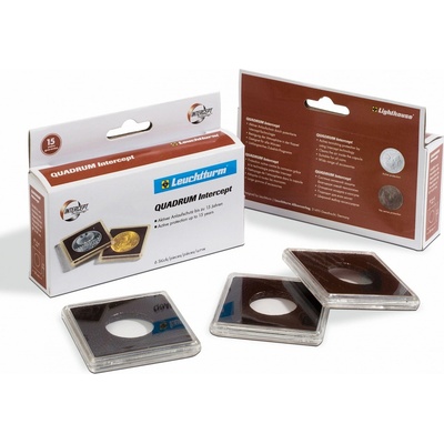 LEUCHTTURM Bublinky na mince QUADRUM INTERCEPT6 ks Ø 21 mm – Zboží Dáma