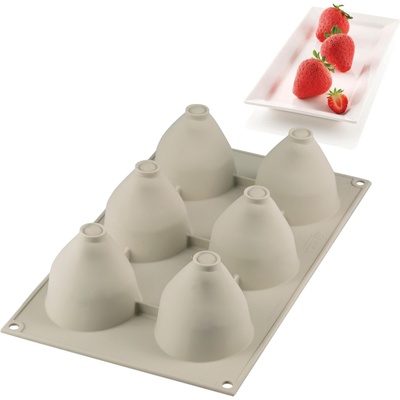 Silikomart Форма за сладки Fragole e Panna силиконова (26.267.13.0065)