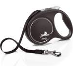 flexi Black Design повод L до 50кг, 5м лента - черно