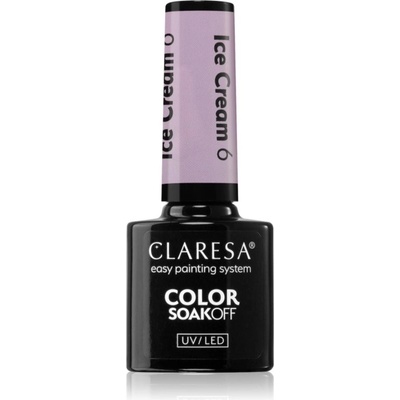 Claresa SoakOff UV/LED Color Ice Cream gélový lak na nechty odtieň 6 5 g