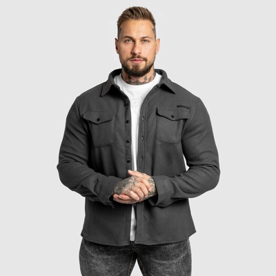 Iron Aesthetics Felted pánská plstěná košile šedá – Zboží Dáma