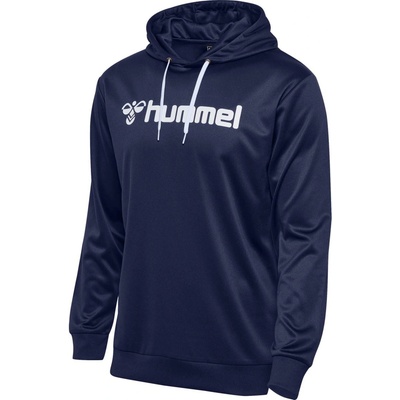 Hummel Logo Hoodie tmavo modrá