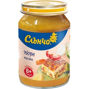 Слънчо Ястие Слънчо - Мусака, 190 g (2798) - baby