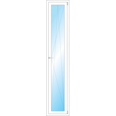 OKNA HNED Plastové okno 46x234 cm bílé otevíravé a sklopné pravé