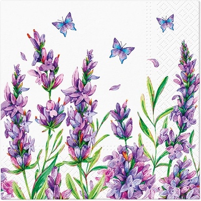 TaT Paw Ubrousky Lavender Butterfly 33x33cm
