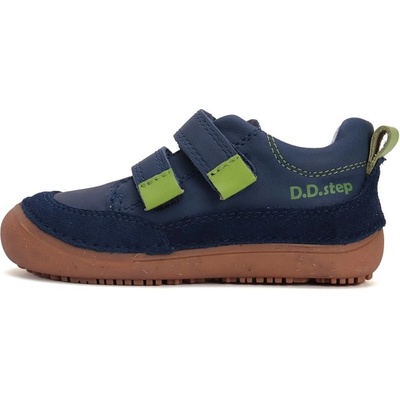 D.D.Step detské chlapčenské kožené topánky Barefoot S063-51483 royal blue