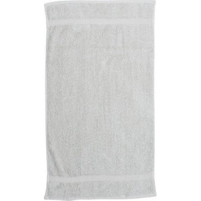 Towel City luxusní froté ručník na ruce s jemným dlouhým vlasem 550 g/m šedá 50 x 90 cm