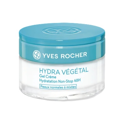Yves Rocher Hydra Vegetal 48H - Хидратиращ гел-крем за нормална към комбинирана кожа 50мл