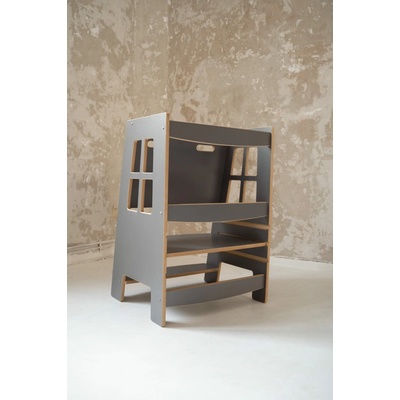 Tuptiwood Učiaca veža Kitchen Helper double safe sivá