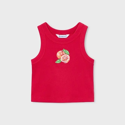MAYORAL Потник презрамки червен цвят с плодове за мини момиче Mayoral