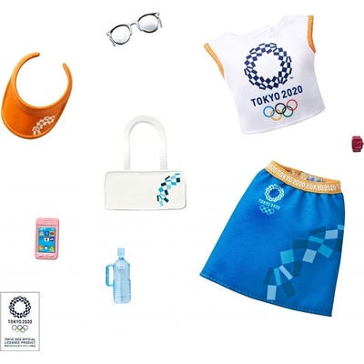 Mattel Barbie Olympiáda TOKYO 2020 bílomodrý set GJG35