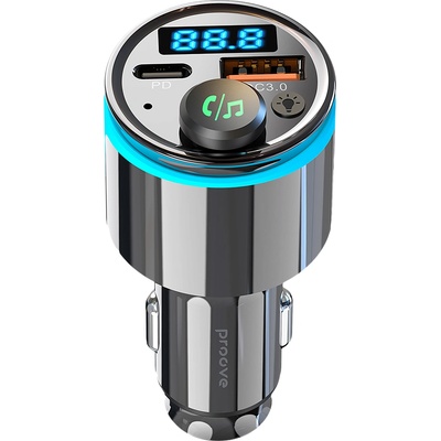 Proove Зарядно за кола с FM трансмитер Proove (FMNX30110001) - Bluetooth 5.3, Fast Charge, 30W - Черно