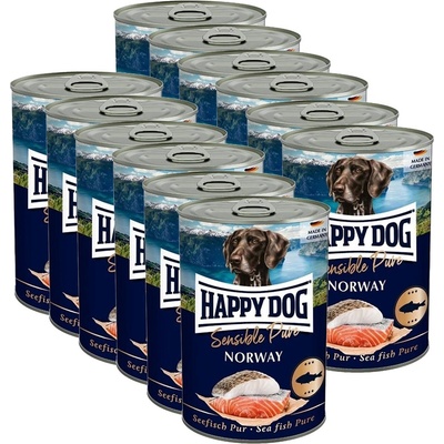 Happy Dog Лосос Пур Норвегия - 12 x 400 г / лосос