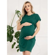 Pôrodná nočná košeľa Baki Bottle Green