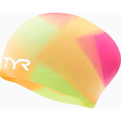 TYR Шапка за плуване TYR Tiedye Long Hair Multicolour Jr yellow/pink/orange