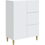 vidaXL Служебен шкаф Бяло 66 x 34, 5 x 90 см Инженерна дървесина (894625)
