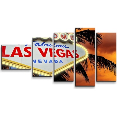 Sablio Obraz - 5-dílný Fabulous Las Vegas - 100x60 cm