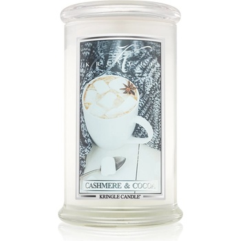 Kringle Candle Cashmere & Cocoa ароматна свещ 624 гр