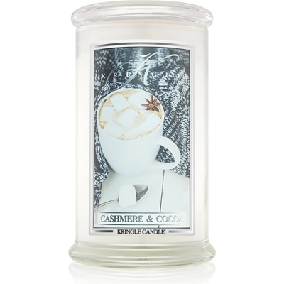 Kringle Candle Cashmere & Cocoa ароматна свещ 624 гр