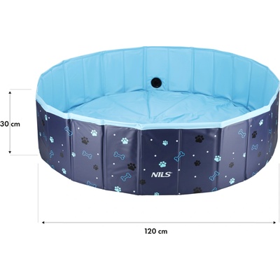 NILS Skládací bazén pro psy NC2805 120 x 30 cm – Zbozi.Blesk.cz