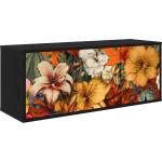 vidaXL Стенен телевизионен шкаф GENNEP 102 x 33 x 40 см Черен дъб (8007162)