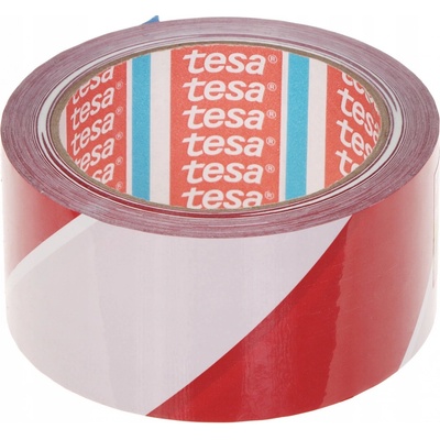 Tesa Výstražná páska 50 mm x 66 m červeno-bílá