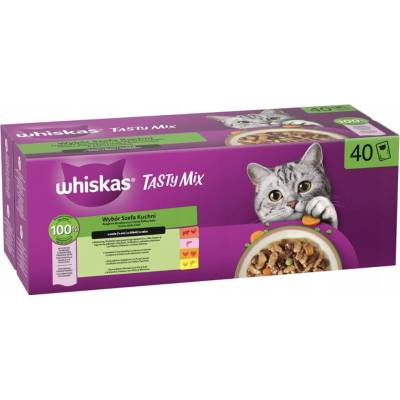 WHISKAS TASTY MIX Chef's Choice v omáčke 40 x 85 g