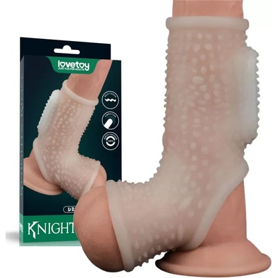 Вибриращ пенис ръкав с отвор за тестиси, капки - Drip Knights Ring (LVTOY00640)