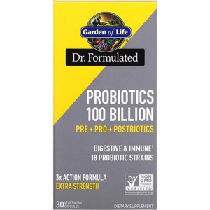 Garden of Life Dr. Formulated Probiotics | with 100 Billion Active Cells [30 капсули]