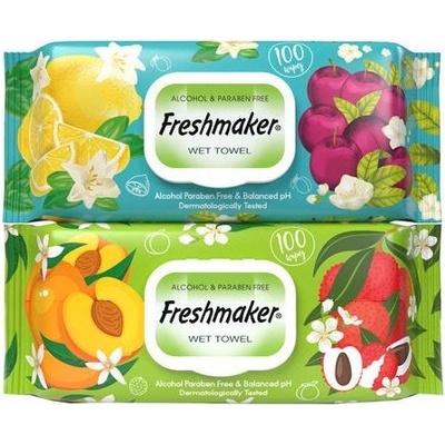 Freshmaker vlhčené utierky Fruit 100 ks