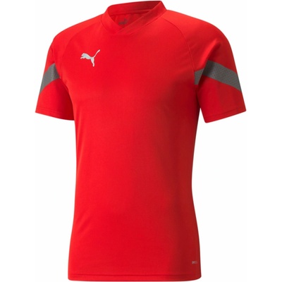 Puma pánske športové tričko teamFINAL Training Jersey červená sivá