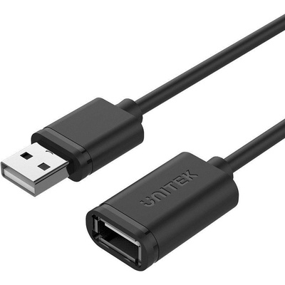 Unitek Y-C417GBK prodlužovací USB 2.0 AM-AF, 3m, černý