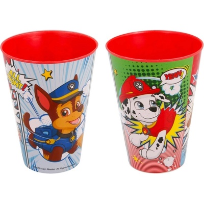 STOR Plastový kelímek Paw Patrol hrnek Paw Patrol Comic XL 430 ml