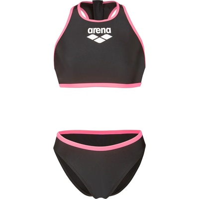 arena Дамски комплект бикини Arena Women's Y-Line Two Pieces Solid L Bikini - Black / Shocking Pink - размер 36 (EU) (150-5867-0112)