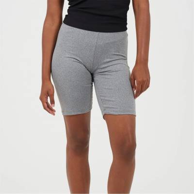 Brave Soul Дамски къси панталони Brave Soul Womens Classic Grey Cycling Shorts - Grey Marl