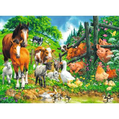Ravensburger - Puzzle Animals Get Together - 100 piese