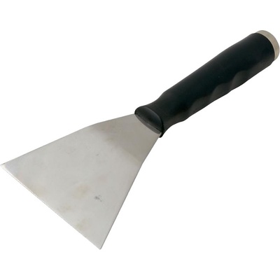 Špachtle škrabací 100mm bez násady nerez/plast