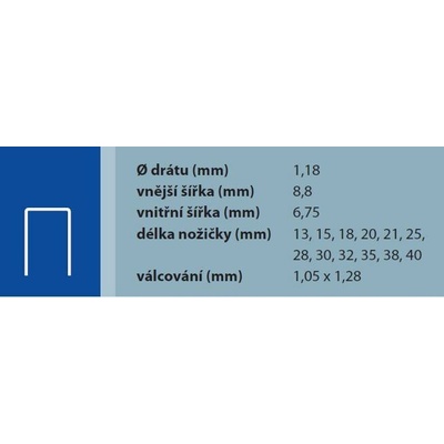 N/A Spona 352/18mm typ 92 (H) zinok, 6000 ks 10700503