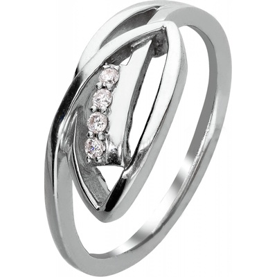 Zlaton Prsten bílé zlato s diamanty 000411308139