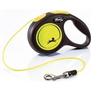 flexi New Neon Rope Yellow автоматичен повод за кучета - 0.2кг - petstation - 26,40 лв
