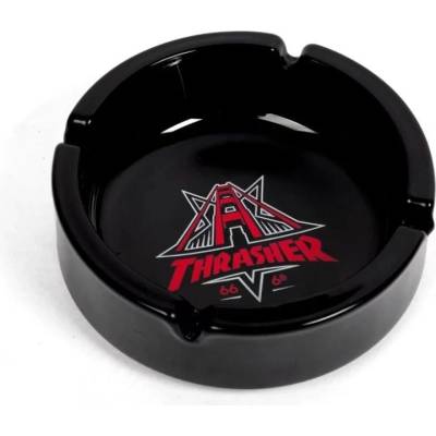 THRASHER GOLDEN GATE ASHTRAY Black 10 x 3.5 cm