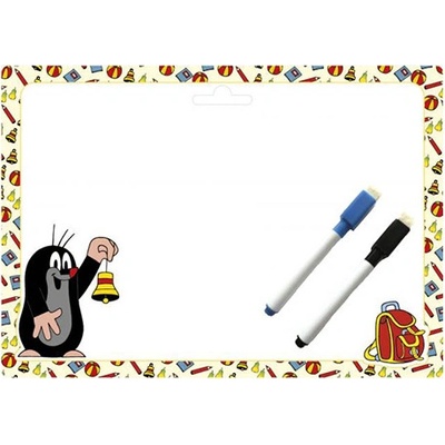 AKIM Tabulka oboustranná stíratelná Safari A4 set se 2 popisovači karton