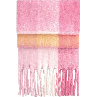 Beechfield Fluffy Check 30 růžová