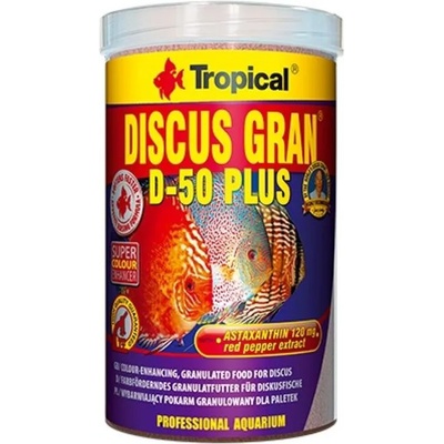 Храна за цихлиди Tropical DISCUS GRAN D-50 PLUS 20гр (501)