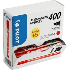 Pilot BT 400 20 бр. /опаковка червен перманентен маркер SCA-400-20R (SCA-400-20R)