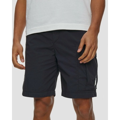 C.p. Company Fili Stretch Loose Lens Cargo Shorts V Tmavě Modré Barvě