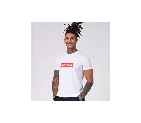 Nebbia tričko pánske Basic 593 white