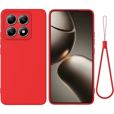 Lenuo Silikonový kryt pro Xiaomi 14T červená